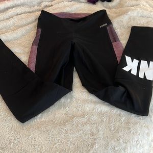 PINK ultimate edition yoga pants with side pockets.
